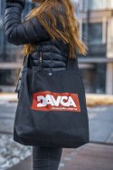 DAVCA torba bawełniana Don't Panic - czarna