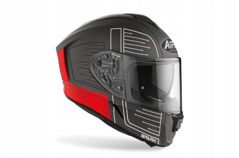 KASK AIROH SPARK CYRCUIT RED MATT