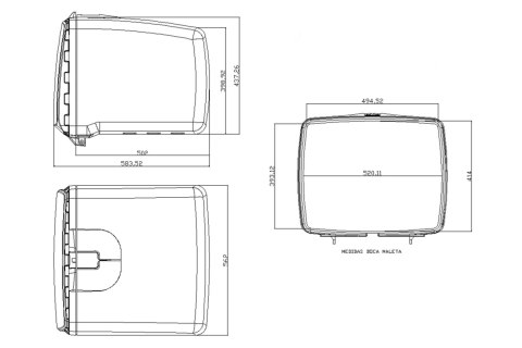 Kufer PUIG na pizzę / cathering Mega Box (100 litrów)