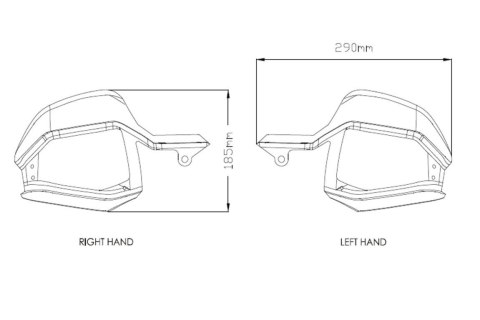 Poszerzenie handbarów PUIG do Honda X-ADV 17-20