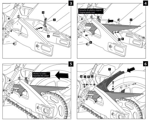 Błotnik tylny PUIG do Suzuki GSX-R1000 17-21