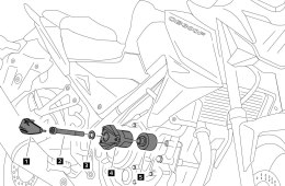 Crash pady PUIG do Honda CB300F 15-19
