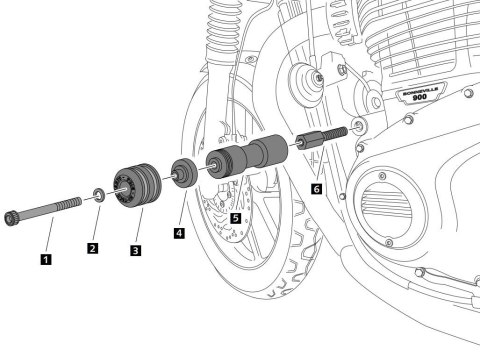 Crash pady PUIG do Triumph Boneville / Thruxton 16-23 (wersja Vintage)