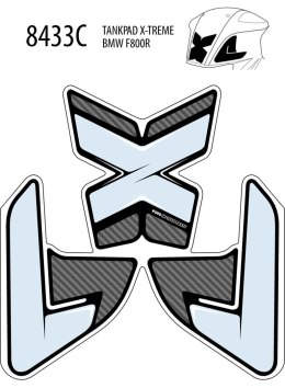 Tankpad PUIG Extreme do BMW F800R 09-20 (trzyczęściowy)
