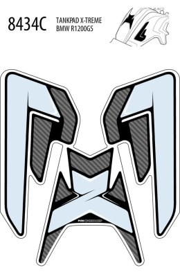 Tankpad PUIG Extreme do BMW R1200GS 13-16 (trzyczęściowy)