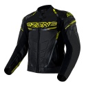 KURTKA SKÓRZANA OZONE RS600 BLACK/FLUO YELLOW 50