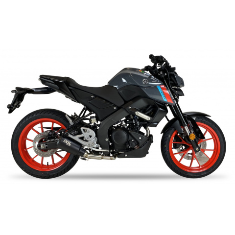 Tłumik IXIL YAMAHA MT 125 2021, typ RB (waga 900 Gr., długość 230 mm., materiał Inox AISI304, kolor Black painted) FULL SYSTEM