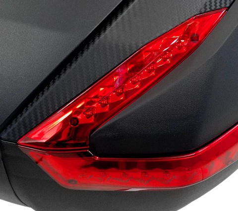 Kufer Moretti, MR-888, 35l, czarny, czerwony odblask