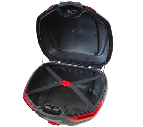 Kufer Moretti, MR-888, 35l, czarny, czerwony odblask