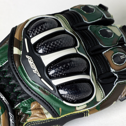 RĘKAWICE SKÓRZANE RST TRACTECH EVO 4 CE KHAKI CAMO
