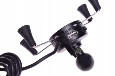 Uchwyt do telefonu Leoshi pod lusterko USB X-Grip