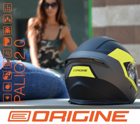 Kask ORIGINE PALIO 2.0 + BT SOLID black matt L