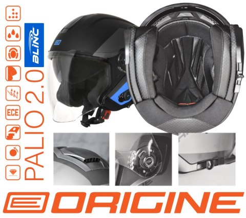 Kask ORIGINE PALIO 2.0 + BT SOLID white gloss M