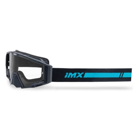 GOGLE IMX SAND BLACK MATT/BLUE - SZYBA BLUE IRIDIUM + CLEAR (2 SZYBY W ZESTAWIE)