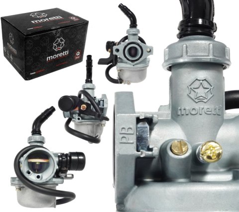 Gaźnik Moretti PZ19, 110cc 4T, p.15mm, ssanie na dźwignię