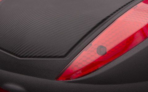 Kufer Moretti, MR-707, 30l, czarny, czerwony odblask