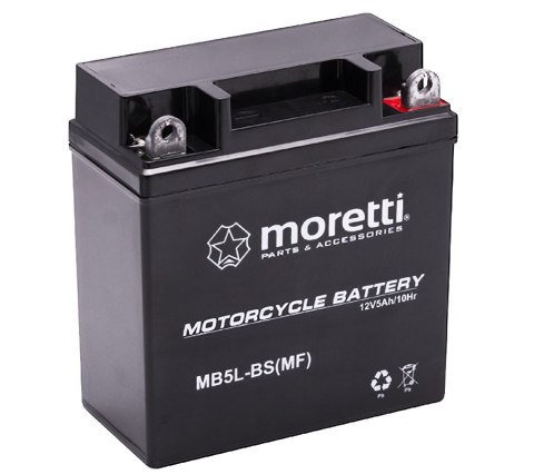 Akumulator Moretti 12V AGM (Gel) MB5L-BS / 12N5-3B