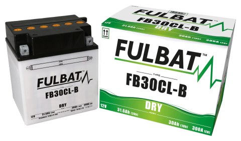 Akumulator FULBAT YB30CL-B (suchy, obsługowy, kwas w zestawie)