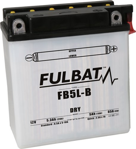 Akumulator FULBAT YB5L-B (12N5-3B) (suchy, obsługowy, kwas w zestawie)