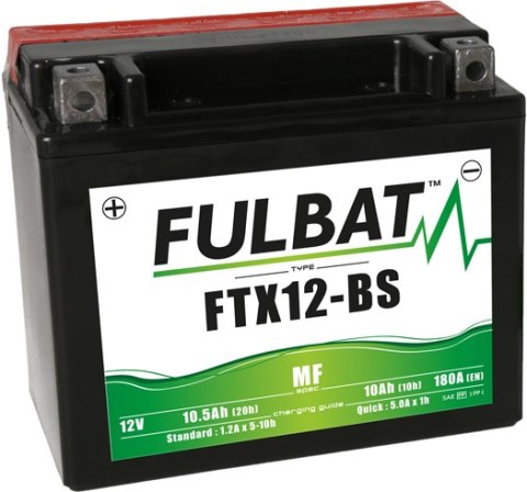 Akumulator FULBAT YTX12-BS (AGM, obsługowy, kwas w zestawie)