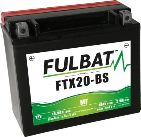 Akumulator FULBAT YTX20-BS (AGM, obsługowy, kwas w zestawie)