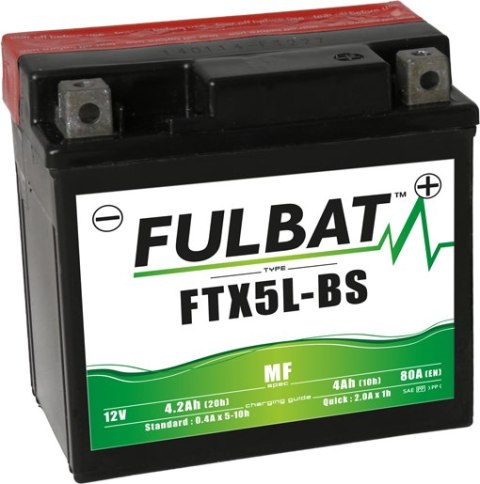 Akumulator FULBAT YTX5L-BS (AGM, obsługowy, kwas w zestawie)