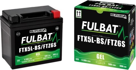 Akumulator FULBAT YTX5L-BS YTZ6S (Żelowy, bezobsługowy)