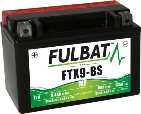 Akumulator FULBAT YTX9-BS (AGM, obsługowy, kwas w zestawie)