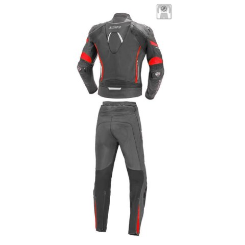 Kombinezon motocyklowy damski BUSE Imola czarno-czerwony 102502