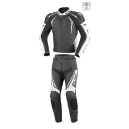 Kombinezon motocyklowy męski BUSE Silverstone Pro czarno-biały 106400