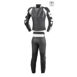 Kombinezon motocyklowy męski BUSE Silverstone Pro czarno-biały 106400