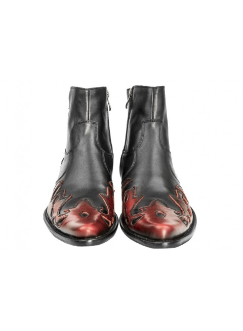 Kowbojki Raceboots motocyklowe WEST (czerwony)