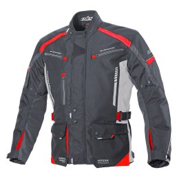 Kurtka motocyklowa BUSE Torino II czarno-czerwona