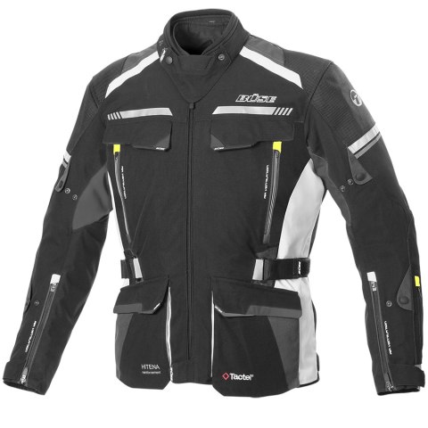 Kurtka motocyklowa Highland II czarno/pomarańczowa