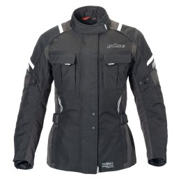 Kurtka motocyklowa damska BUSE Breno Pro czarno-antracytowa