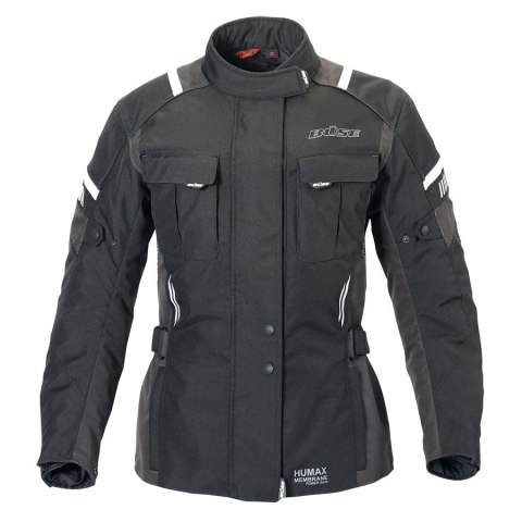Kurtka motocyklowa damska BUSE Breno Pro czarno-antracytowa