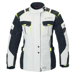 Kurtka motocyklowa damska BUSE Breno Pro jasnoszaro-czarna