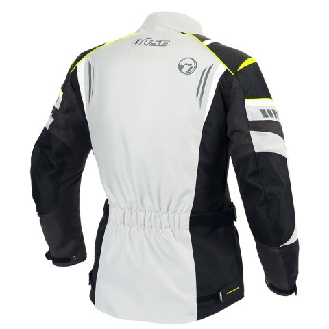 Kurtka motocyklowa damska BUSE Breno Pro jasnoszaro-czarna