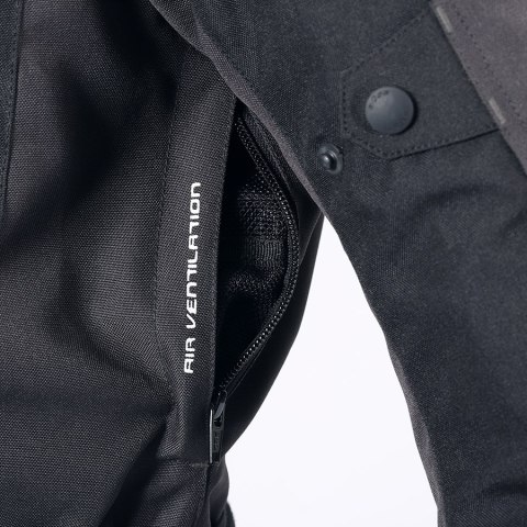 Kurtka motocyklowa damska BUSE Breno Pro jasnoszaro-czarna