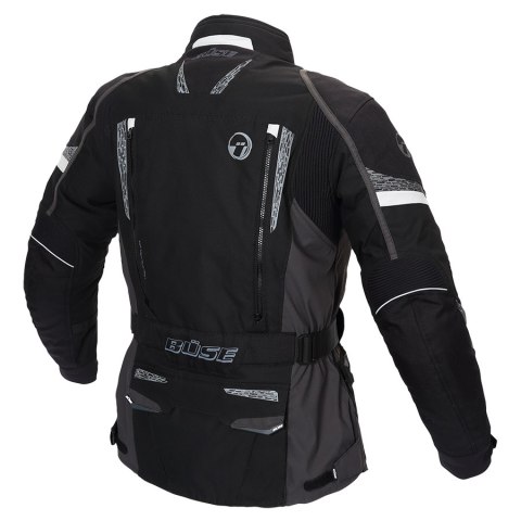 Kurtka motocyklowa damska BUSE Nero czarno-antracytowa