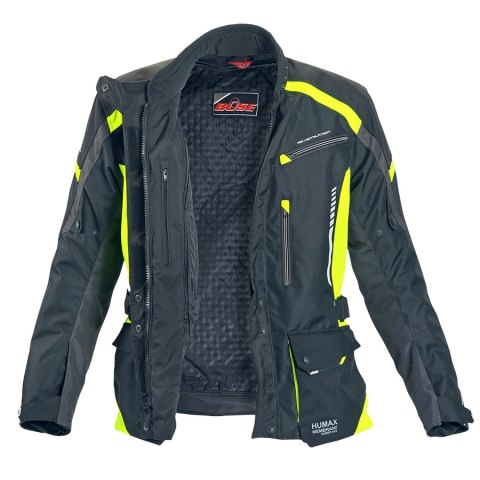 Kurtka motocyklowa damska BUSE Torino II czarno-żółta