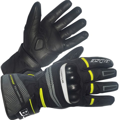 Rękawice motocyklowe BUSE Brandon czarno-żółte