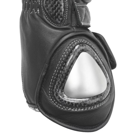 Rękawice motocyklowe BUSE Misano czarno-białe