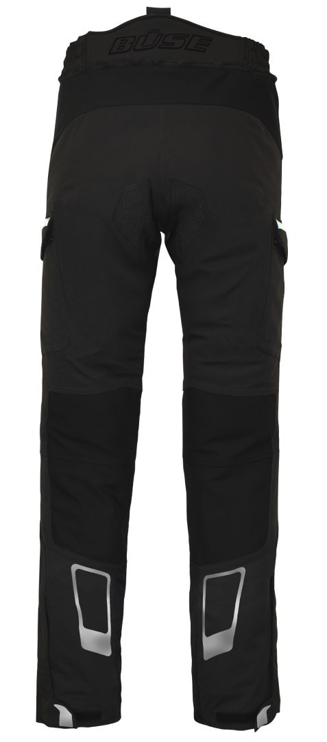 Damskie spodnie tekstylne Büse Grado Pro czarne - Zaawansowana ochrona i komfort dla motocyklistek