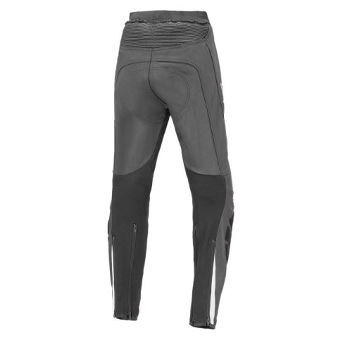 Spodnie motocyklowe skórzane damskie BUSE Imola czarno-białe 102520