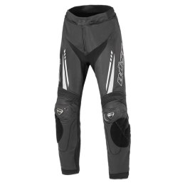 Spodnie motocyklowe skórzane męski BUSE Imola czarno-białe 102520