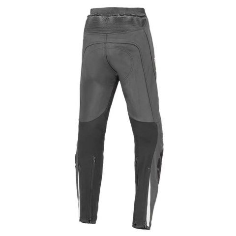 Spodnie motocyklowe skórzane męski BUSE Imola czarno-białe 102520