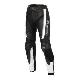 Spodnie motocyklowe skórzane męski BUSE Mille czarno-białe 102020