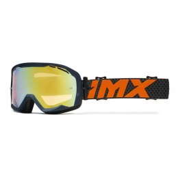 GOGLE IMX ENDURANCE FLIP GRAPHIE BLUE MATT/ ORANGE - SZYBA IRIDIUM GOLD + CLEAR (2 SZYBY W ZESTAWIE)