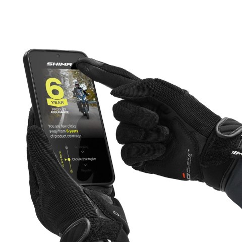 SHIMA SONIC LADY GLV BLK/WHT